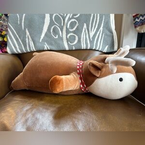 Pillowfort Brown and White Weighted Stuffed Deer